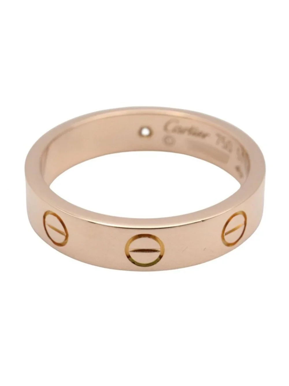 Cartier Ring Mini Love 18k Pink Gold Diamond